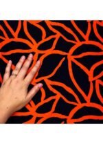 Fabric Ref 5737 - Abstract Floral Crepe Viscose Mix - Image 2