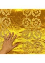 Fabric Ref 5763 - Gold Brocade - Image 2