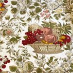 Fabric Ref 5771 – Floral And Fruit Vintage Cotton