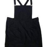 Black corduroy dungaree-mini - ref 241 - Resale item - approx UK 14-16