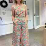 Big bloom culottes two piece - ref 266 - Resale item - Approx UK 12-14