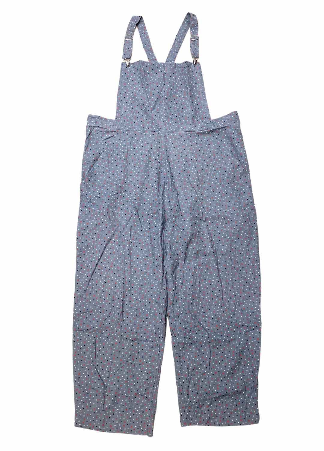 Grey-geo-dungarees Grey Printed Dungarees- ref 267 - Resale item - Approx 22-24 - Image 1