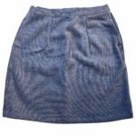 Blue brocade mini skirt - ref 264 - Resale item - UK 14-16