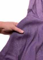 Purple linen-viscose Skater Dress - ref 265 - Resale item - Approx UK 12-14 - Image 4