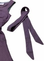 Purple linen-viscose Skater Dress - ref 265 - Resale item - Approx UK 12-14 - Image 3